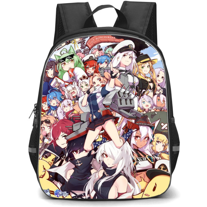 Azur Lane Backpack StudentPack - Azur Lane Character Cartoon Art Poster ...