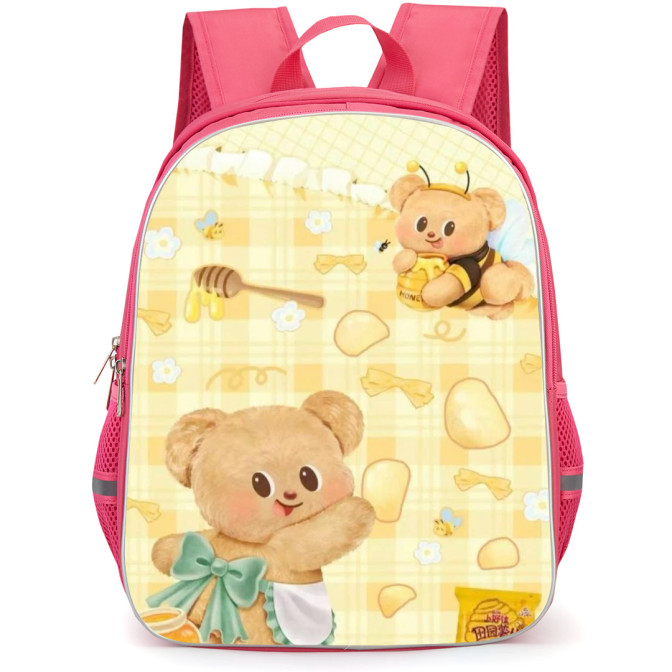 Butterbear Backpack StudentPack - Butterbear Collage Honey Background ...