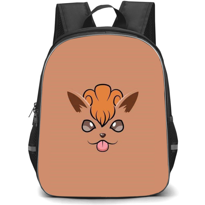 Pokemon Vulpix Backpack StudentPack - Vulpix Minimalist Art On Brown ...