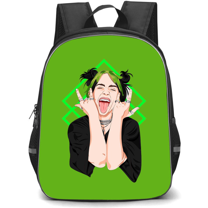 Billie Eilish Beyonce Backpack StudentPack - Billie Eilish Illustration ...