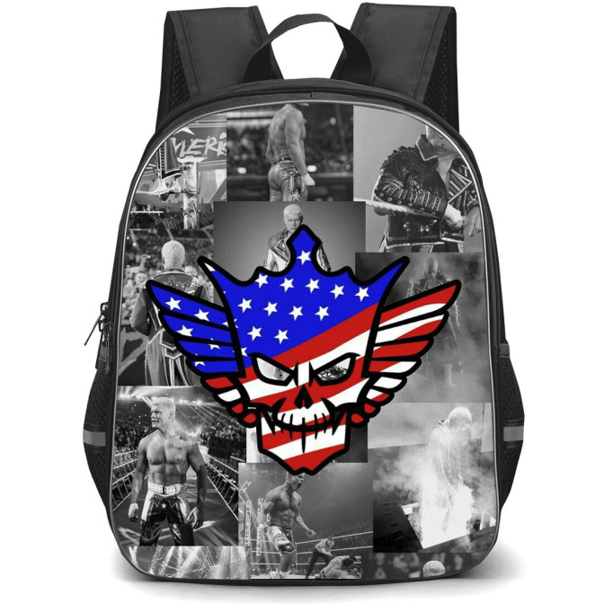 WWE Cody Rhodes Backpack StudentPack - Cody Rhodes Logo Collage ...