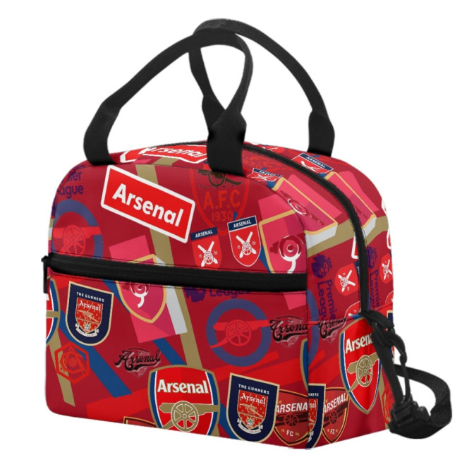 Arsenal F.C Lunch Box - Arsenal F.C Mania Collage Logo | Trendapack