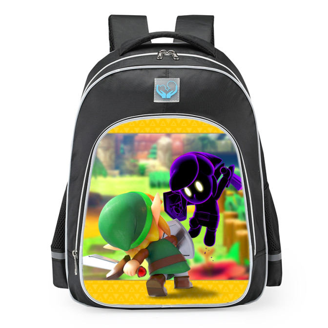 Linkclick Backpack The Legend of Zelda: Link’s Awakening Link vs Shadow Link School ...