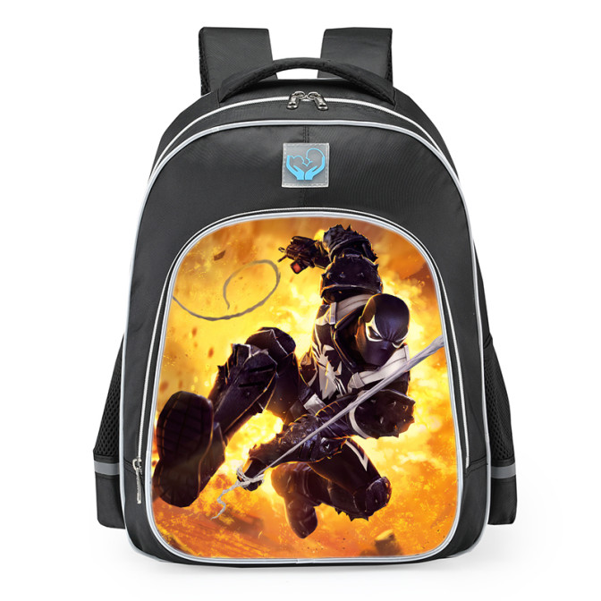 Marvel Contest Of Champions Agent Venom School Backpack | Trendapack
