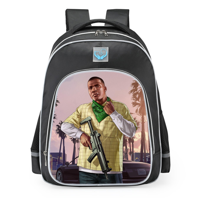 Grand Theft Auto GTA V Franklin School Backpack | Trendapack