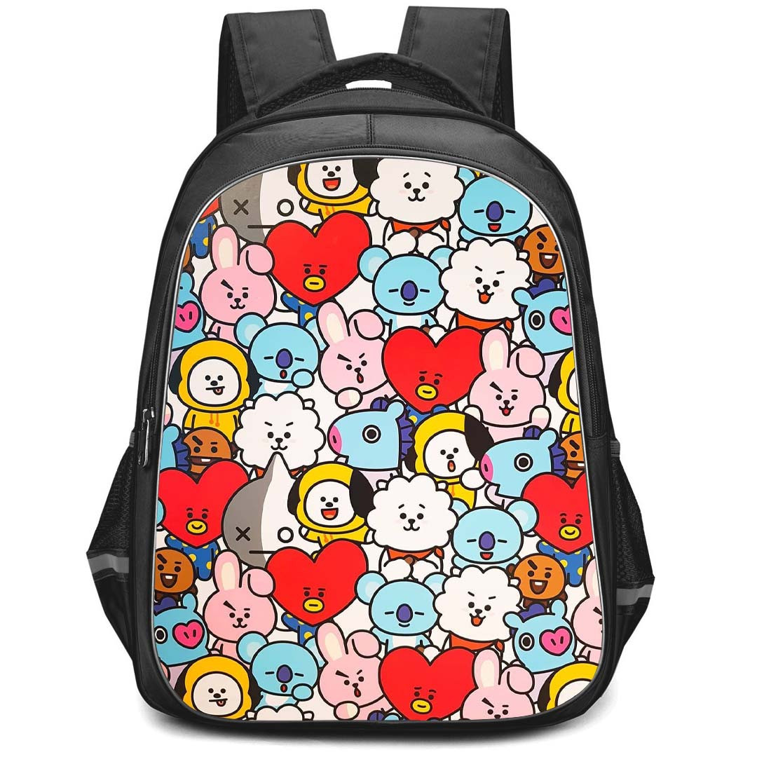 BT21 Backpack StudentPack - BT21 Collage
