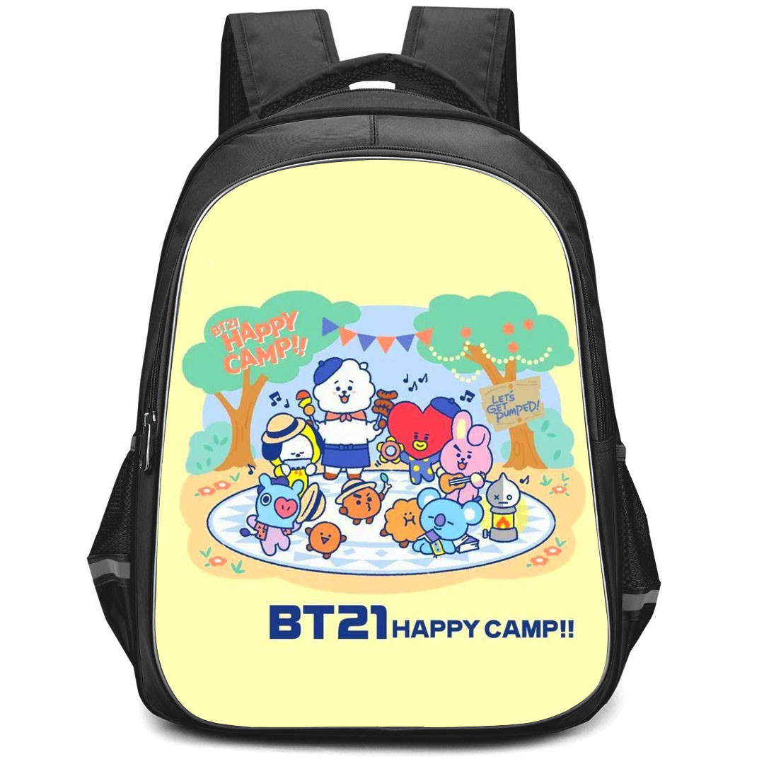 BT21 Backpack StudentPack - BT21 Happy Camp Poster