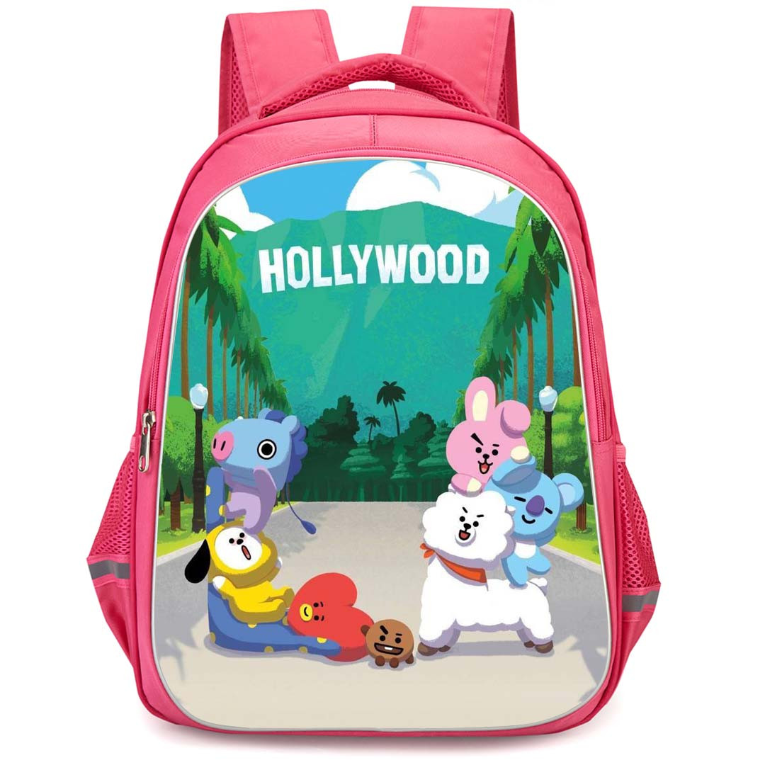 BT21 Backpack StudentPack - BT21 Hollywood Poster