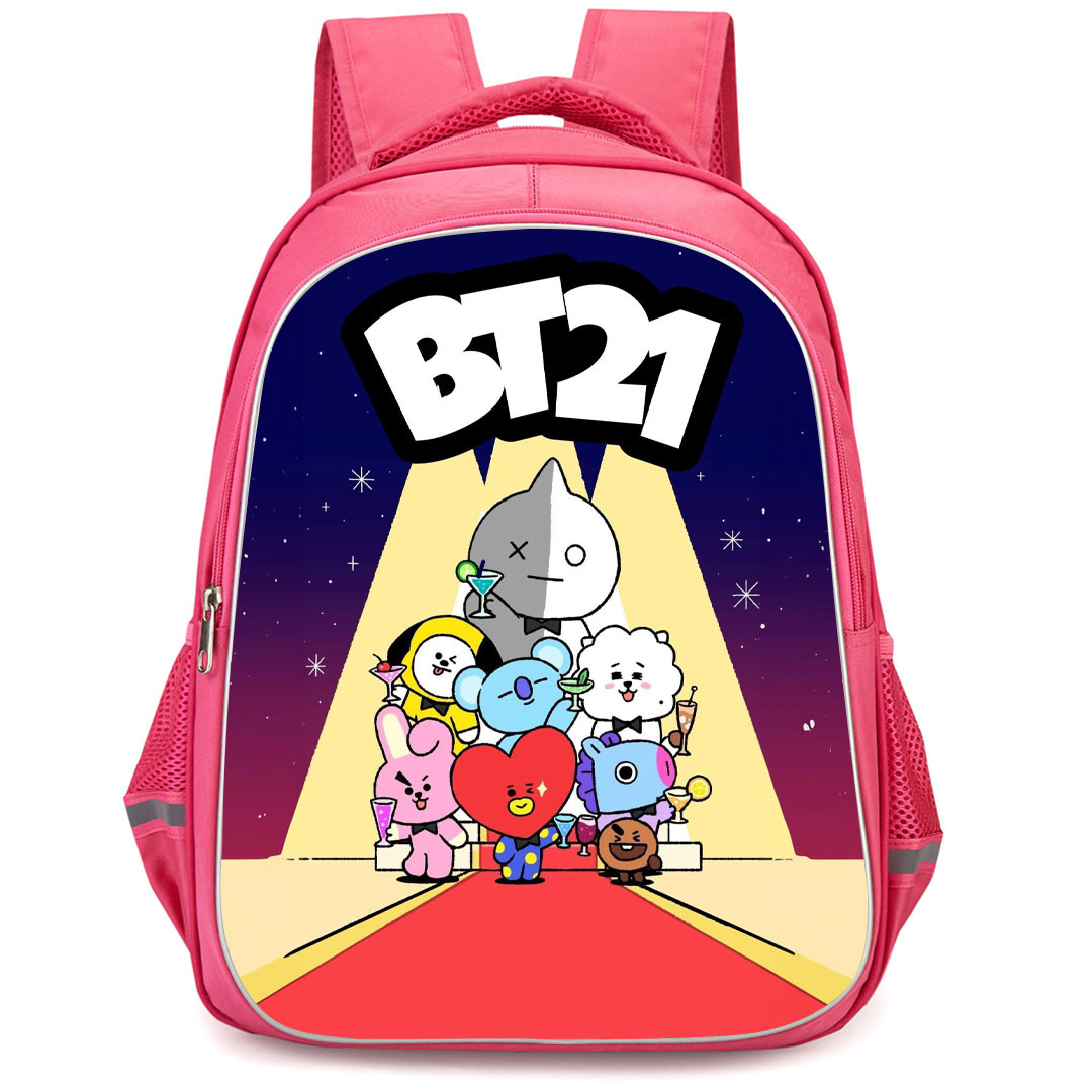 BT21 Backpack StudentPack - BT21 Member On Red Carpet Poster
