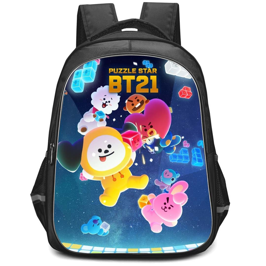BT21 Backpack StudentPack - BT21 Puzzle Star Official Poster