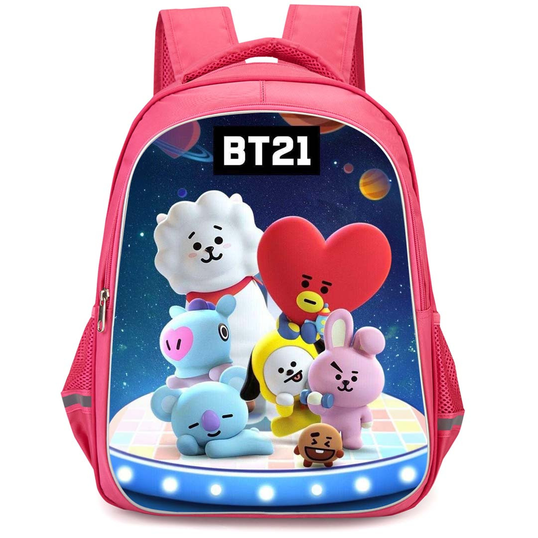 BT21 Backpack StudentPack - BT21 Standing On A Platform Poster