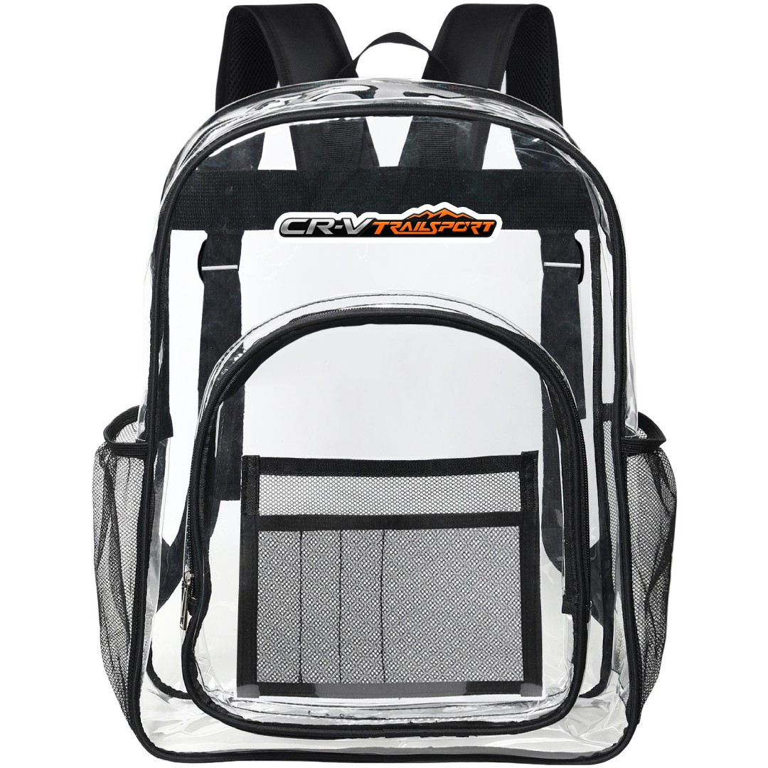 Honda CR-V TrailSport Clear Backpack - Transparent See Through School Bag Honda CR-V TrailSport Large Logo
