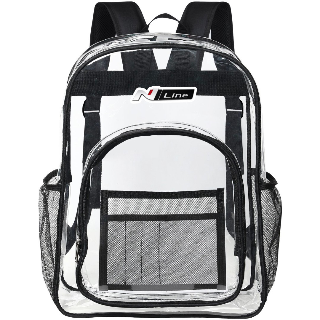 Hyundai N Line Series Clear Backpack - Transparent See Through School Bag Hyundai N Line Series Large Logo