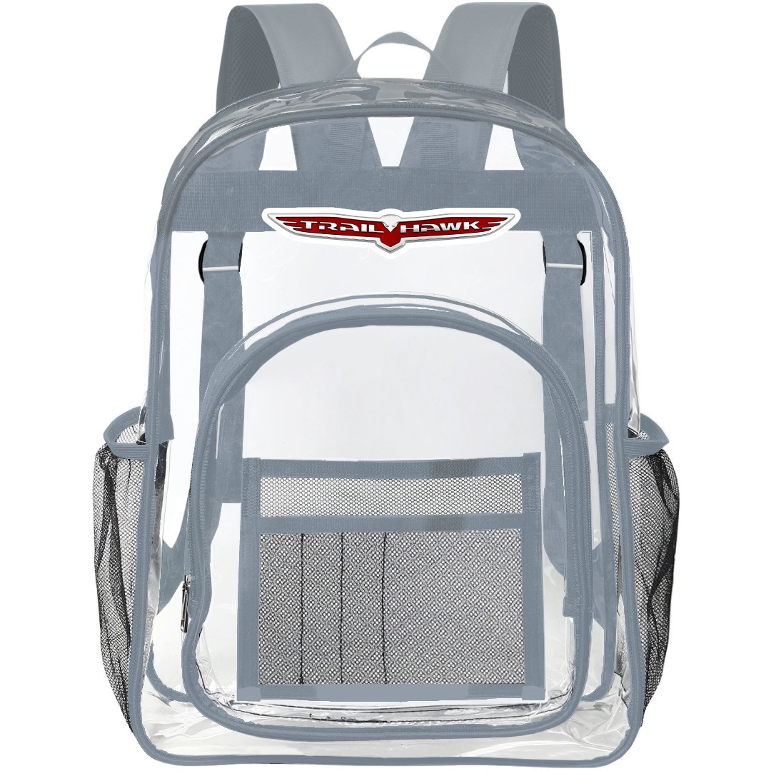 Jeep Cherokee Trailhawk Clear Backpack - Transparent See Through School Bag Jeep Cherokee Trailhawk Large Logo