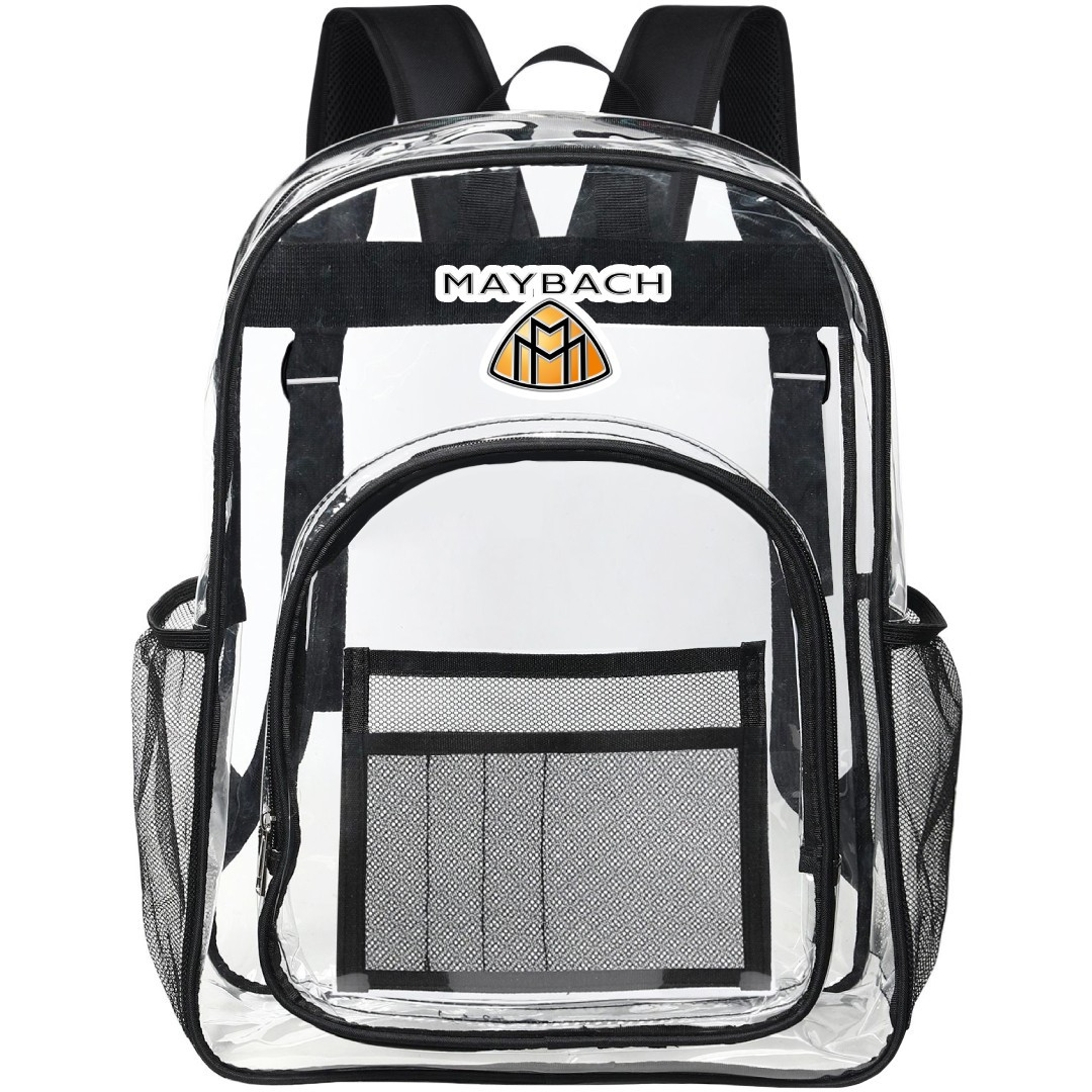 Mercedes-Benz Maybach Clear Backpack - Transparent See Through School Bag Mercedes-Benz Maybach Large Logo