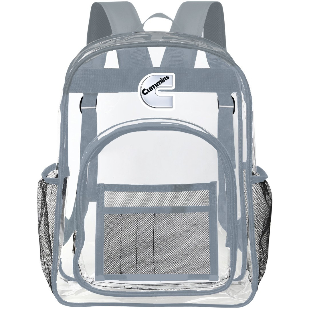 Nissan Titan Cummins Clear Backpack - Transparent See Through School Bag Nissan Titan Cummins Large Logo