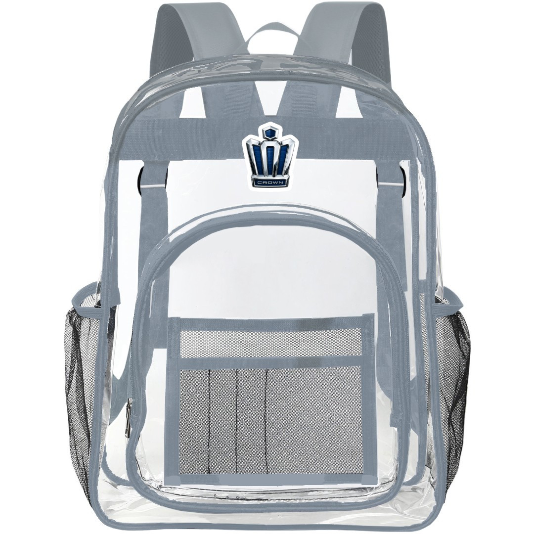 Toyota Crown Clear Backpack - Transparent See Through School Bag Toyota Crown Large Logo