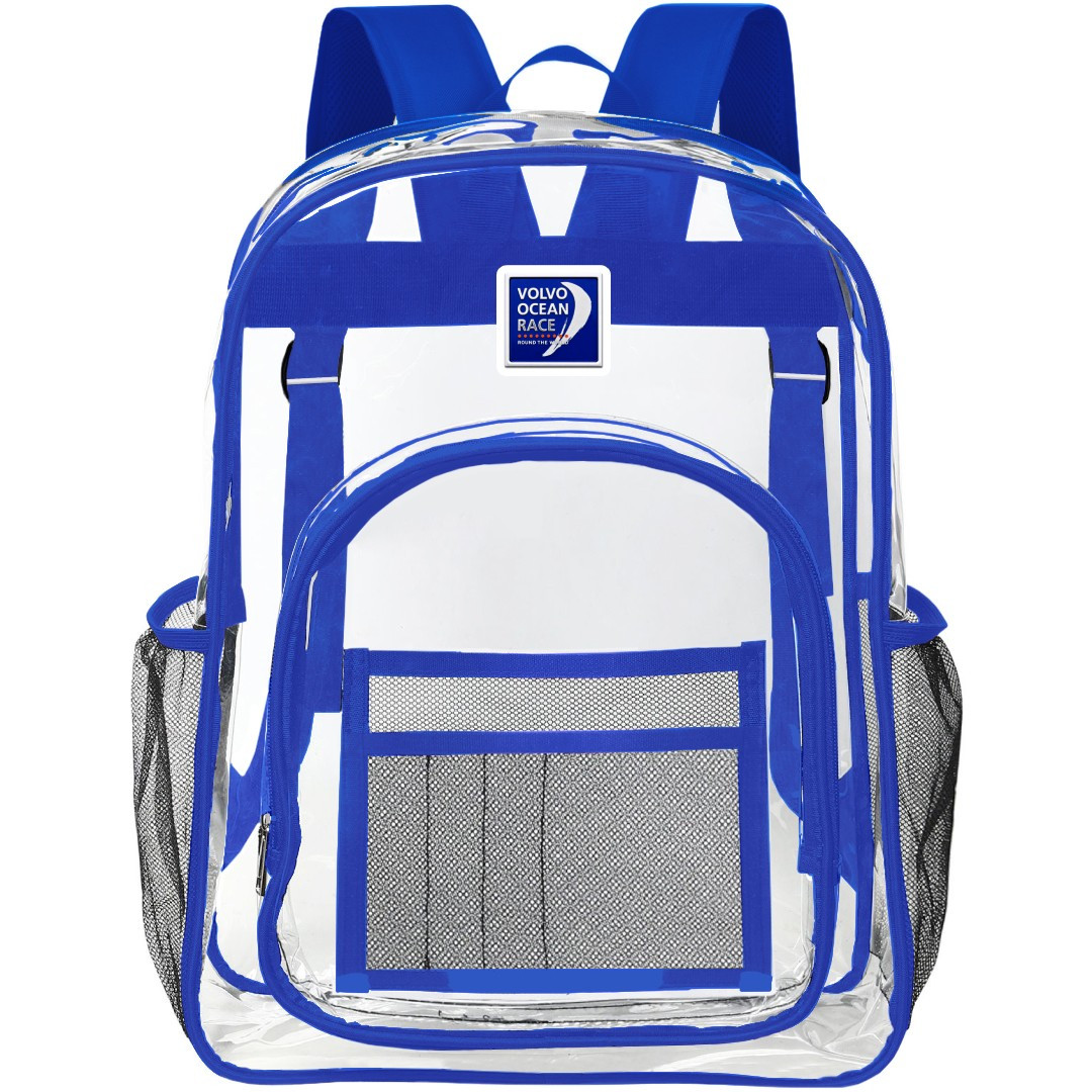 Volvo V90 Ocean Race Edition Clear Backpack - Transparent See Through School Bag Volvo V90 Ocean Race Edition Large Logo