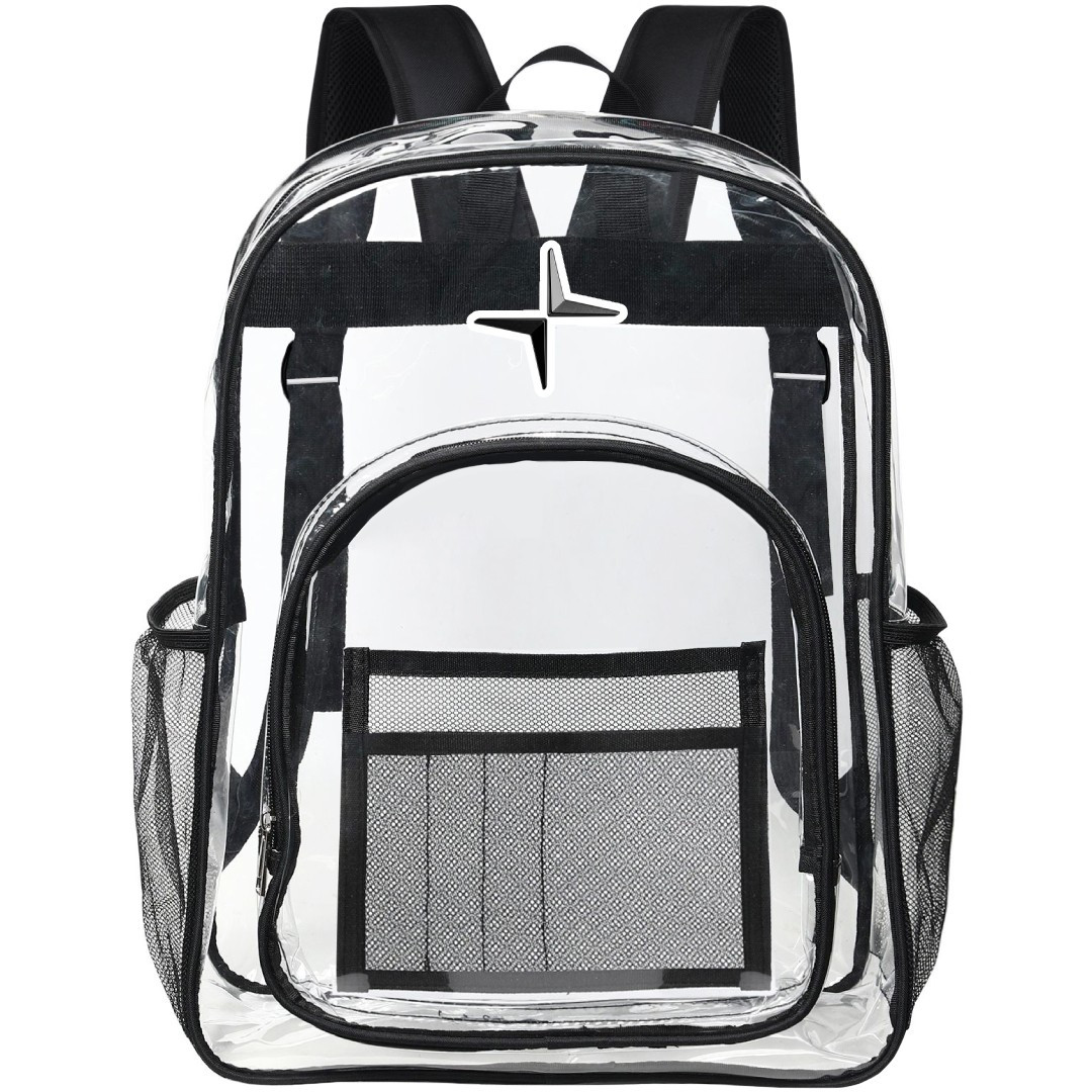 Volvo S60 Polestar Engineered Clear Backpack - Transparent See Through School Bag Volvo S60 Polestar Engineered Large Logo