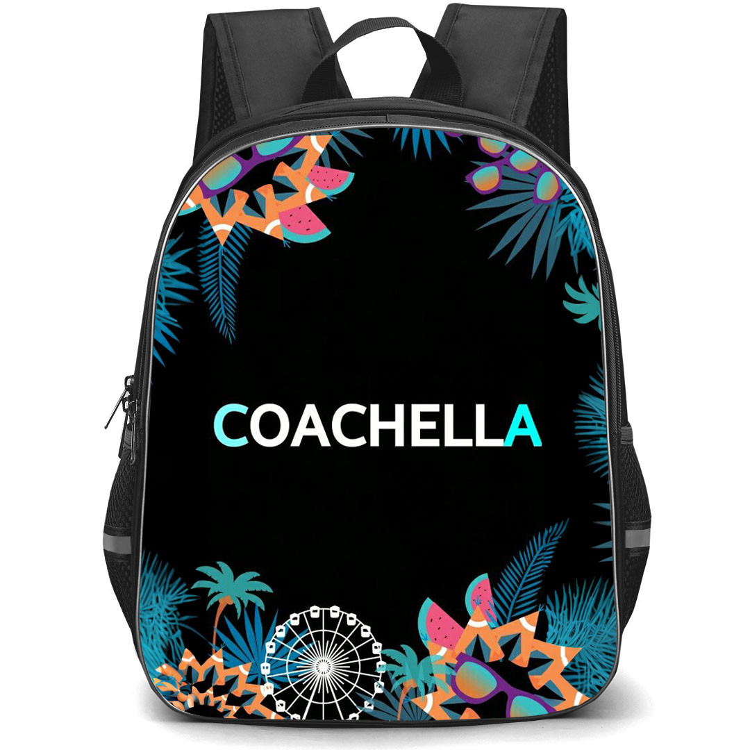 Coachella Backpack StudentPack - Coachella Festival Logo On Black Background