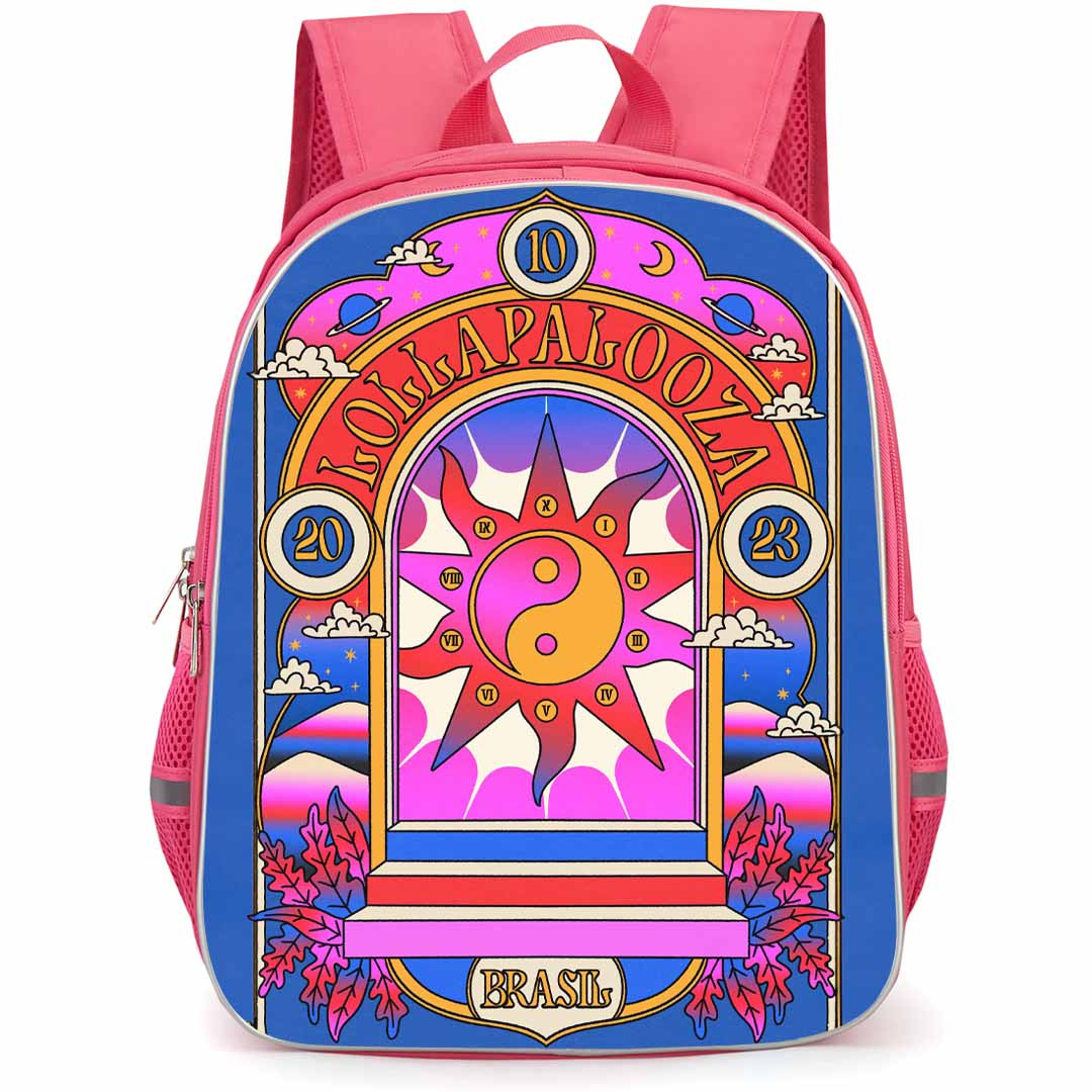 Lollapalooza Backpack StudentPack - Lollapalooza Music Festival 2023 Brazil Poster