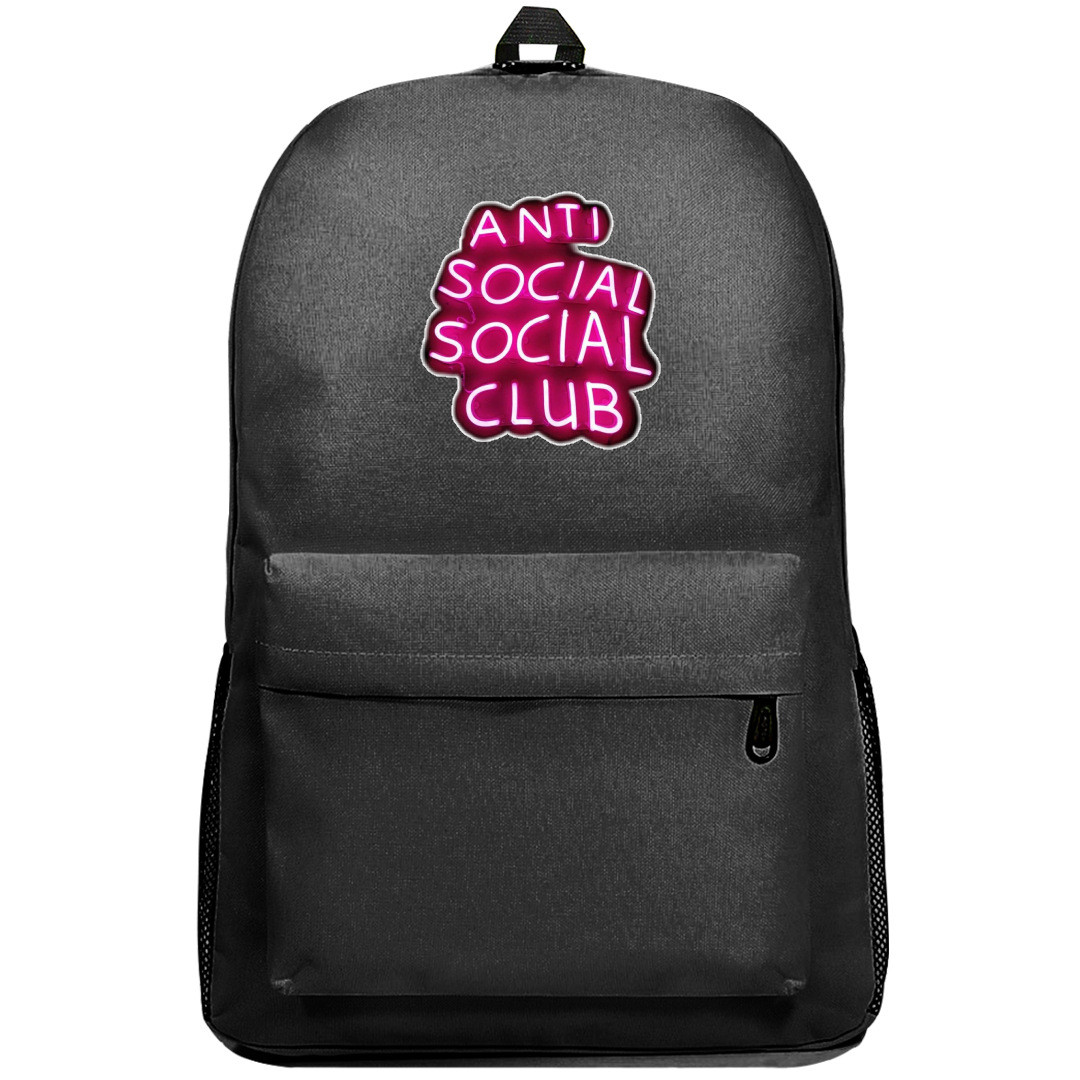 Anti Social Social Club Backpack SuperPack - Anti Social Social Club Neon Pink and White