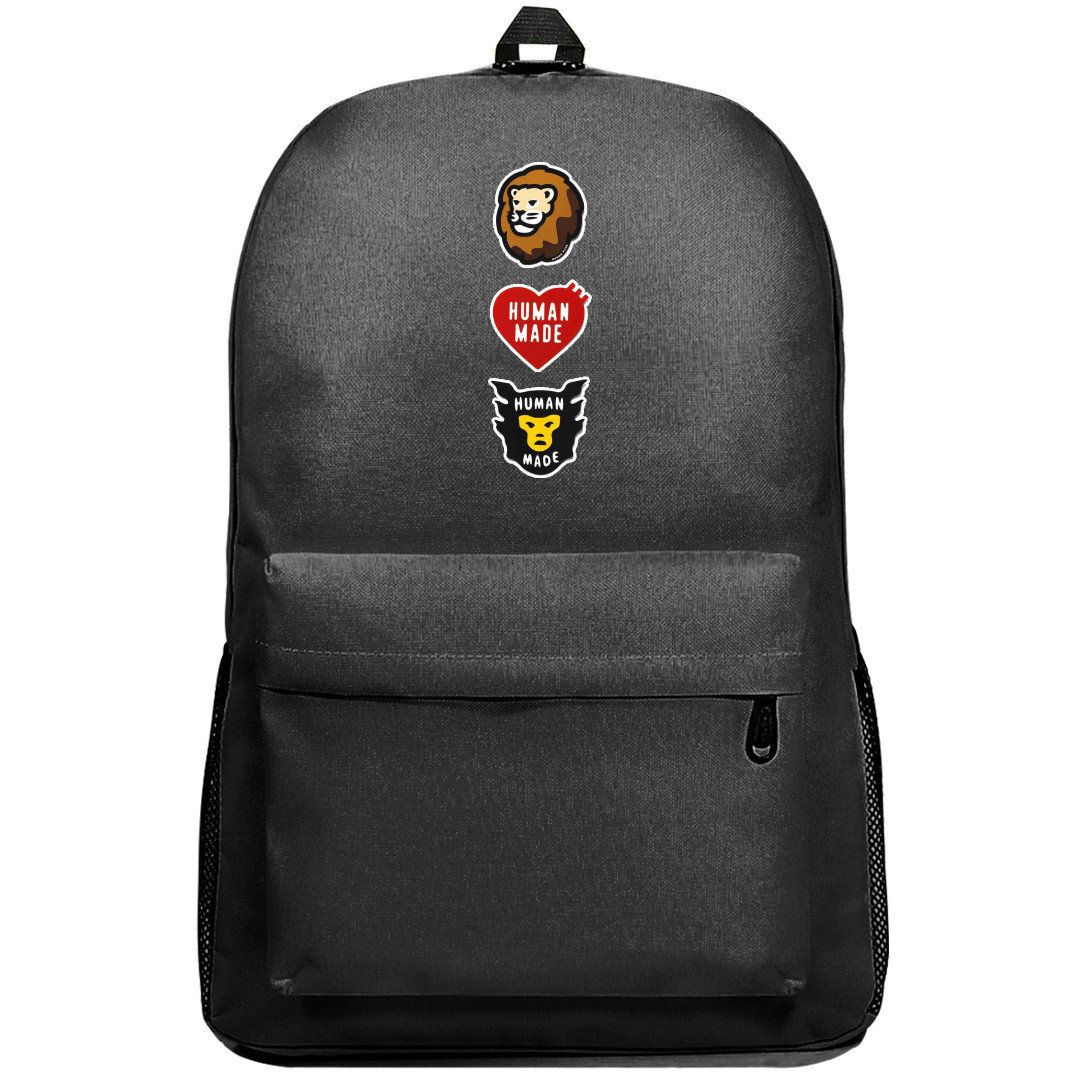Apparel Human Made Backpack SuperPack - Apparel Human Made Logo Lion And Heart Sticker