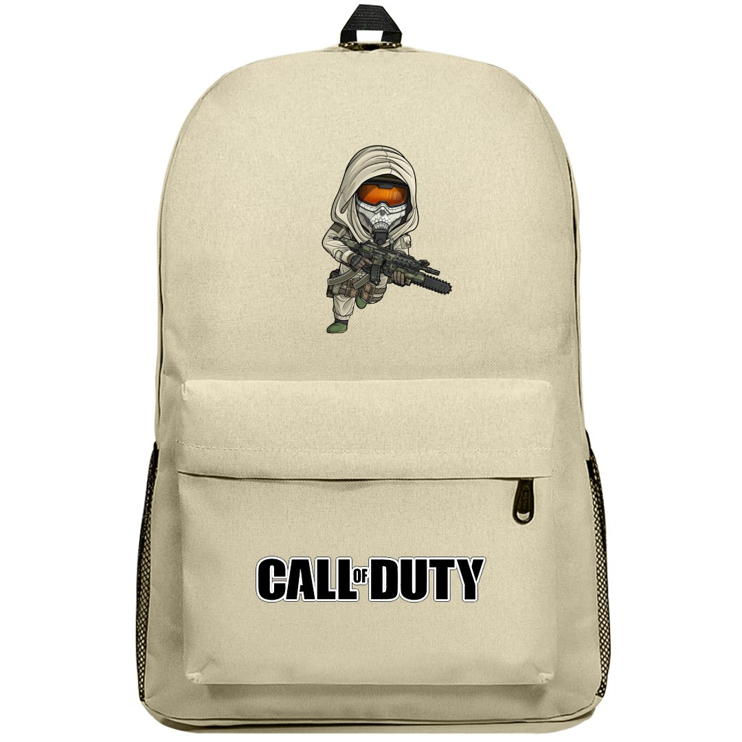 Call Of Duty Ghost Backpack SuperPack - Ghost Running Chibi Art