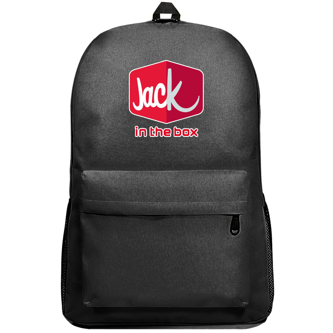 Jack In The Box Backpack SuperPack - Jack In The Box New Logo On Black Background