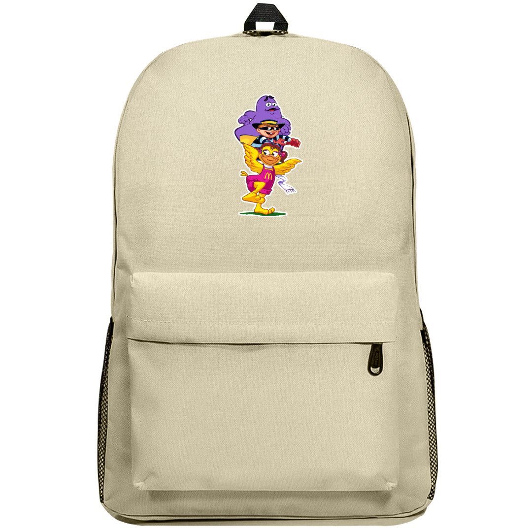 Mcdonald Backpack SuperPack - Mcdonald Cartoon Crew Sticker