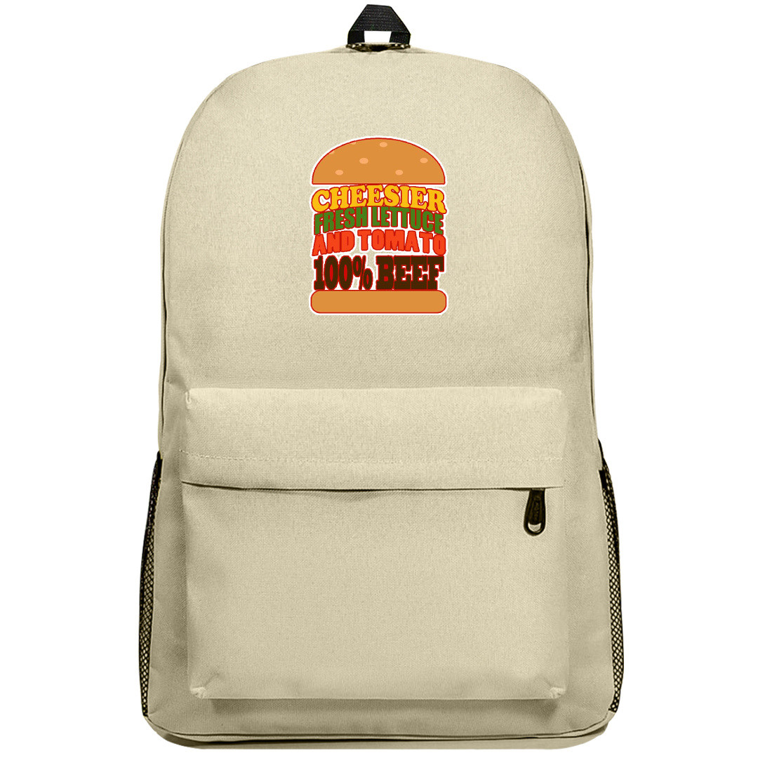 Mcdonald Backpack SuperPack - Mcdonald Poster Ad Red Background