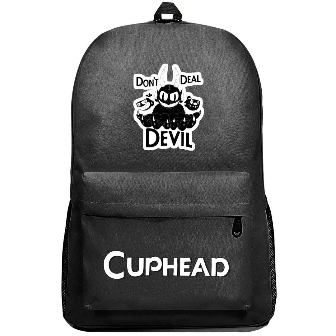 Cuphead The Devil Backpack SuperPack - The Devil Don't Deal with Devil Sticker Art