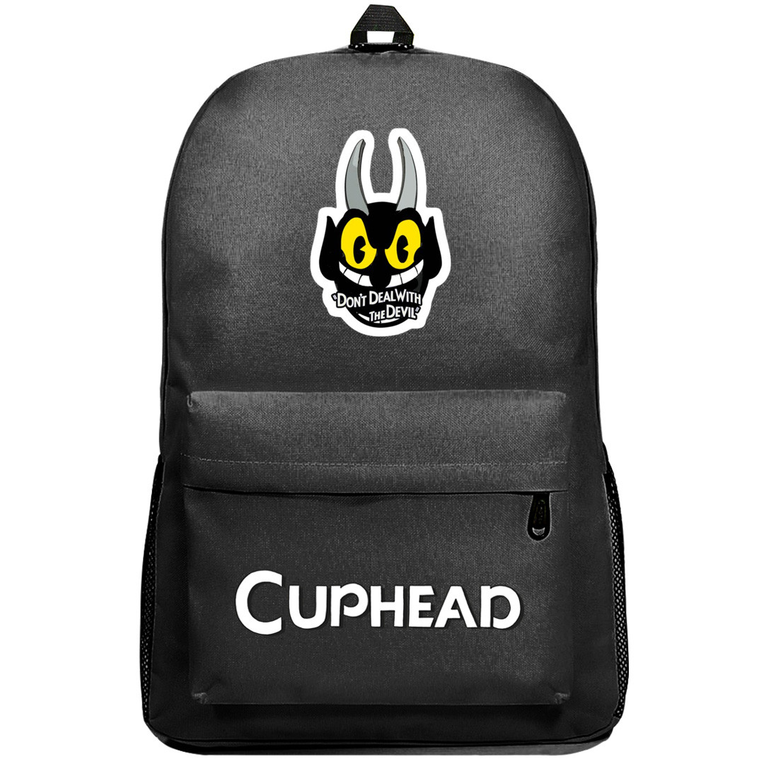 Cuphead The Devil Backpack SuperPack - Don't Deal With The Devil Quote Art