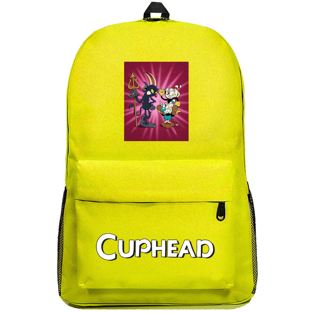 Cuphead Group Backpack SuperPack - Devil, Cuphead, Mugman Battle Over Soul Sticker Art