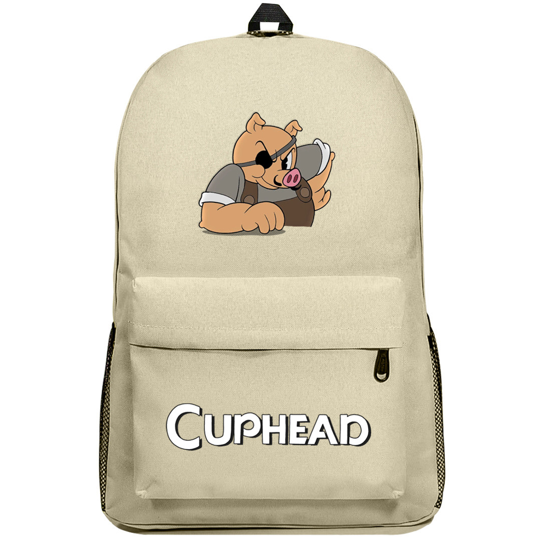 Cuphead Porkrind Backpack SuperPack - Porkrind Shopkeeper Character Art