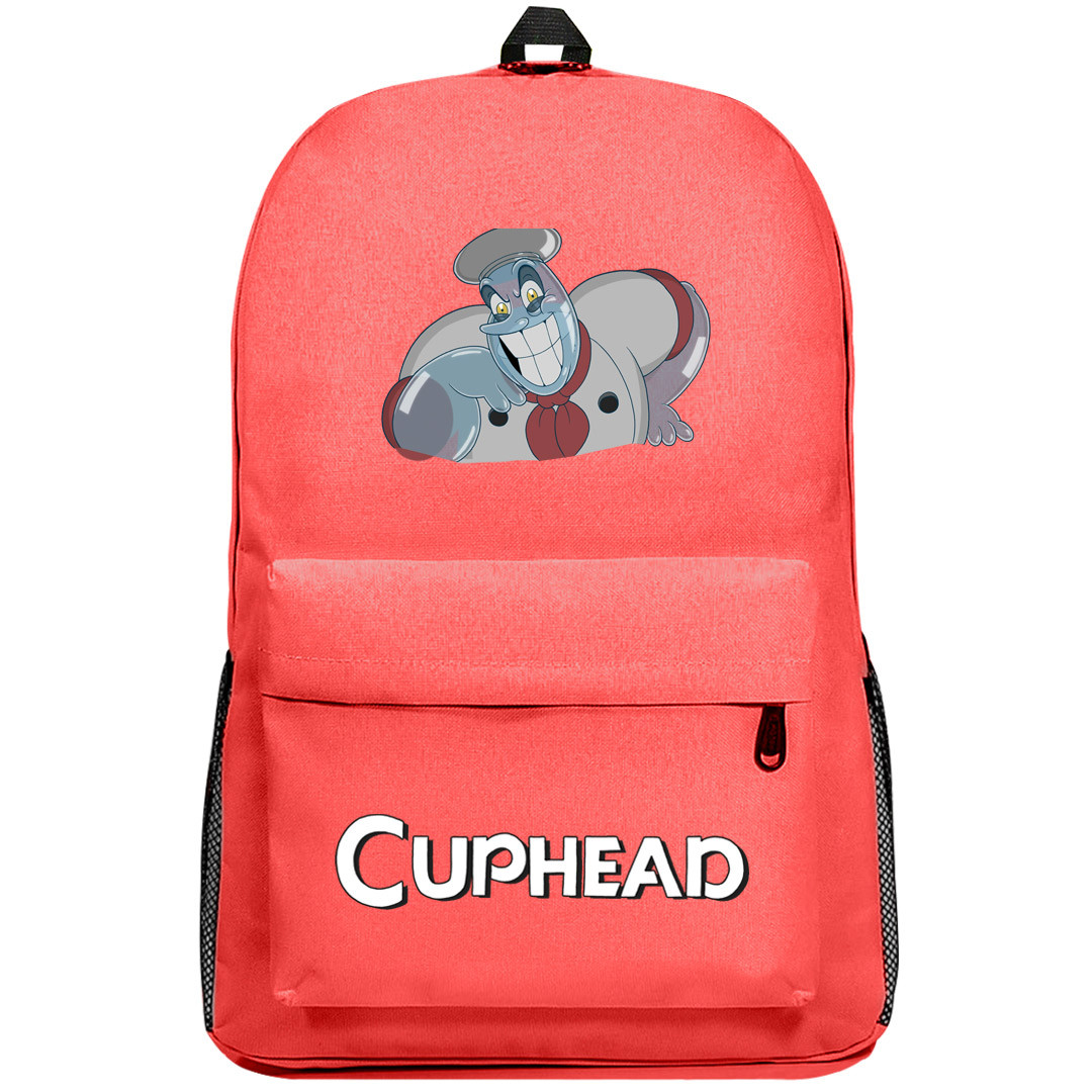 Cuphead Saltbaker Backpack SuperPack - Saltbaker Chef Sticker Art