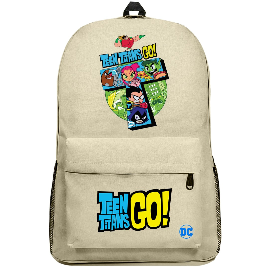 Teen Titans Go Backpack SuperPack - Characters In T Logo