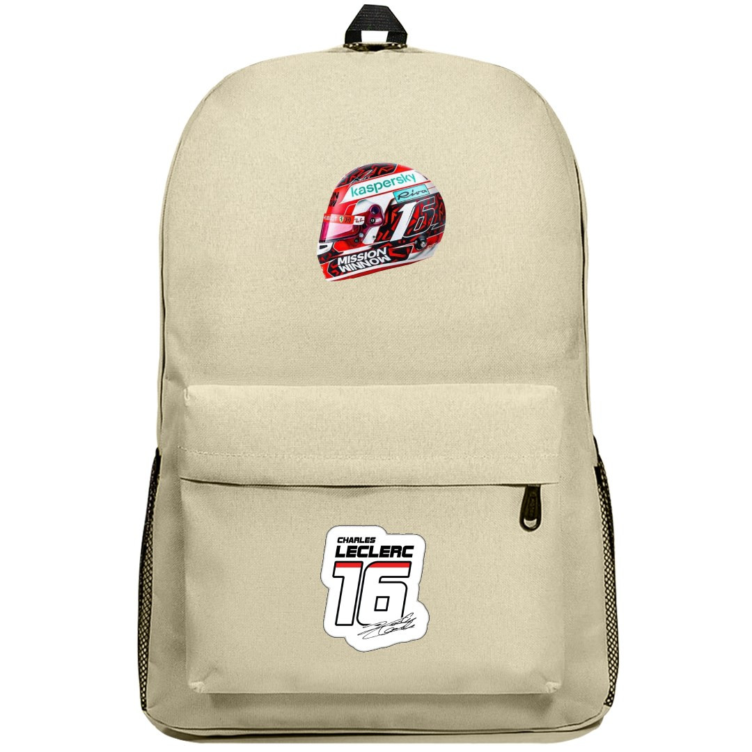 F1 Charles Leclerc Backpack SuperPack - Helmet Poster