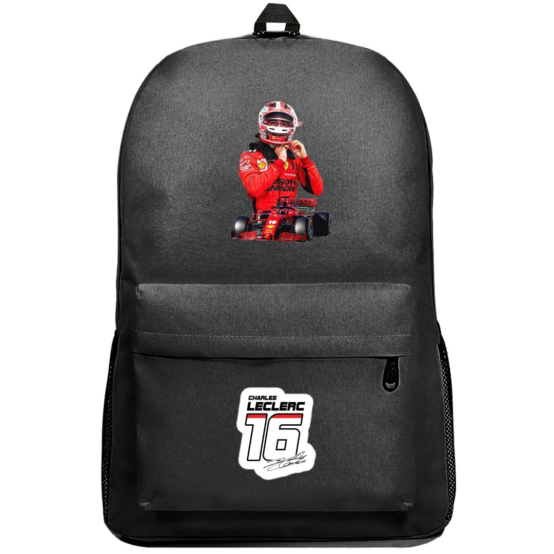 F1 Charles Leclerc Backpack SuperPack - Race Poster
