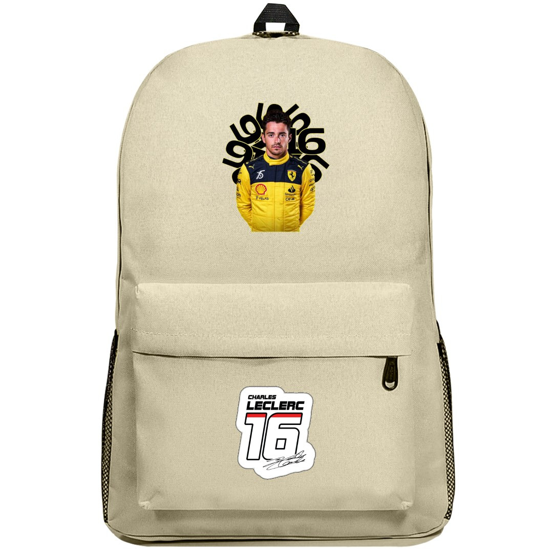 F1 Charles Leclerc Backpack SuperPack - Yellow Uniform Portrait
