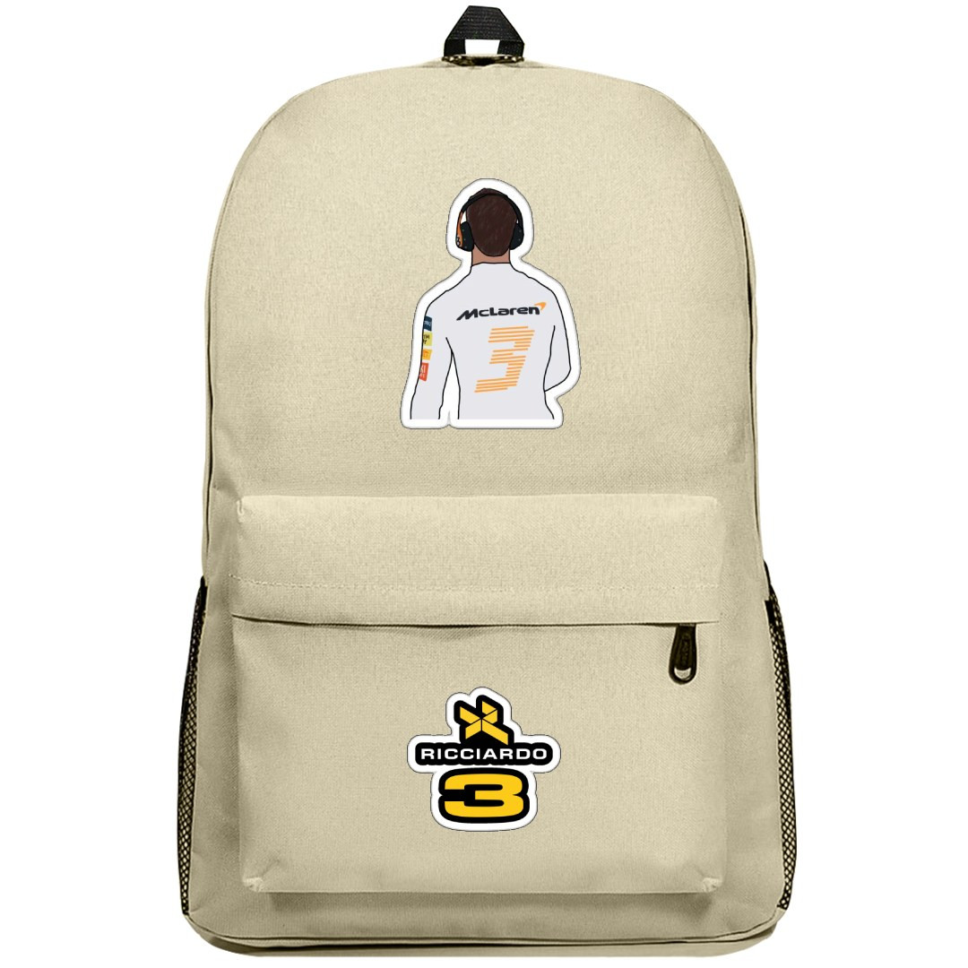 F1 Daniel Ricciardo Backpack SuperPack - Back Sticker