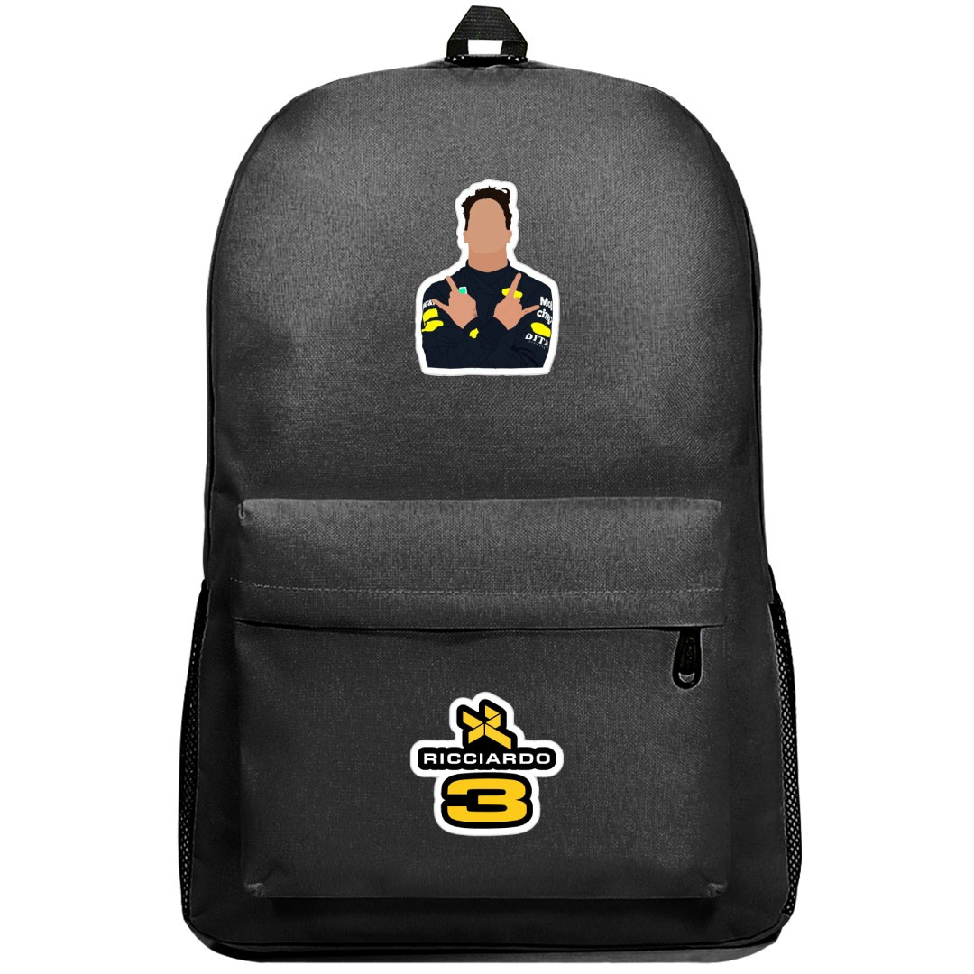 F1 Daniel Ricciardo Backpack SuperPack - Pose Sticker