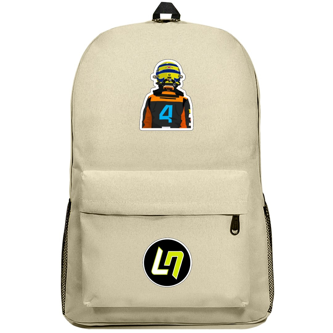 F1 Lando Norris Backpack SuperPack - Back Sticker