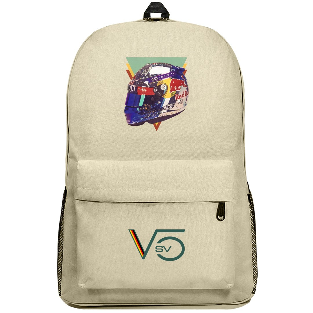 F1 Sebastian Vettel Backpack SuperPack - Helmet Poster