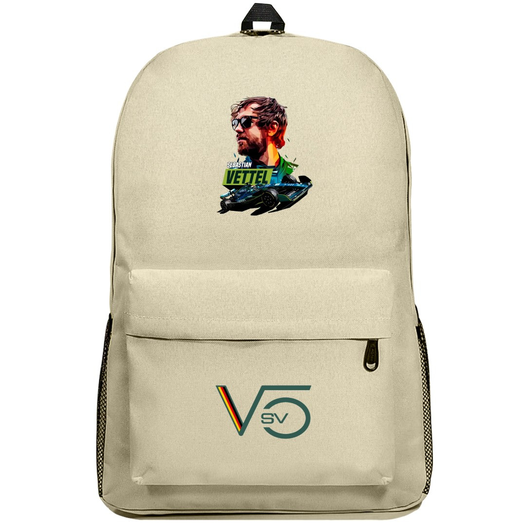 F1 Sebastian Vettel Backpack SuperPack - Race Poster