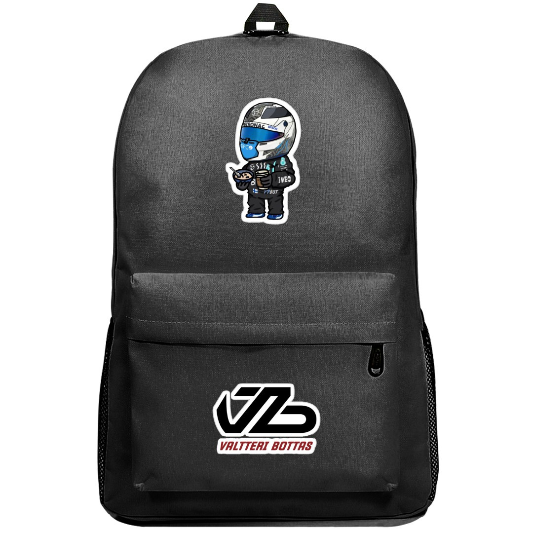 F1 Valtteri Bottas Backpack SuperPack - Sticker Chibi Art