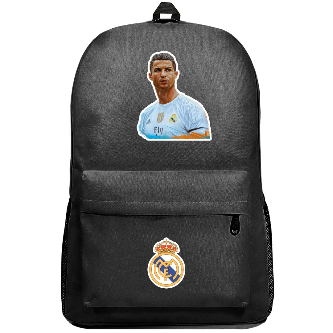 Cristiano Ronaldo Backpack SuperPack - Cristiano Ronaldo Real Madrid Paint Art Sticker