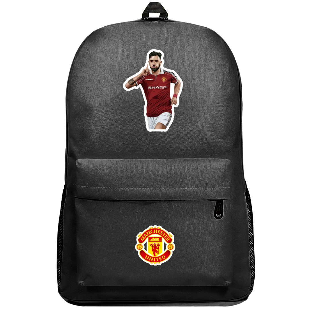 Bruno Fernandes Backpack SuperPack - Bruno Fernandes Manchester United Celebration Illustration Sticker Art
