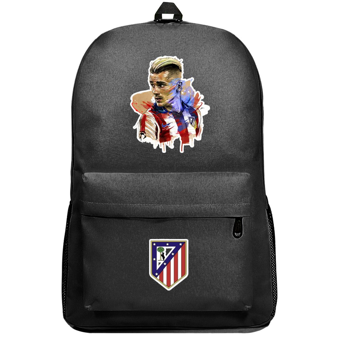 Antoine Griezmann Backpack SuperPack - Antoine Griezmann Atletico De Madrid Oil Paint Sticker Art