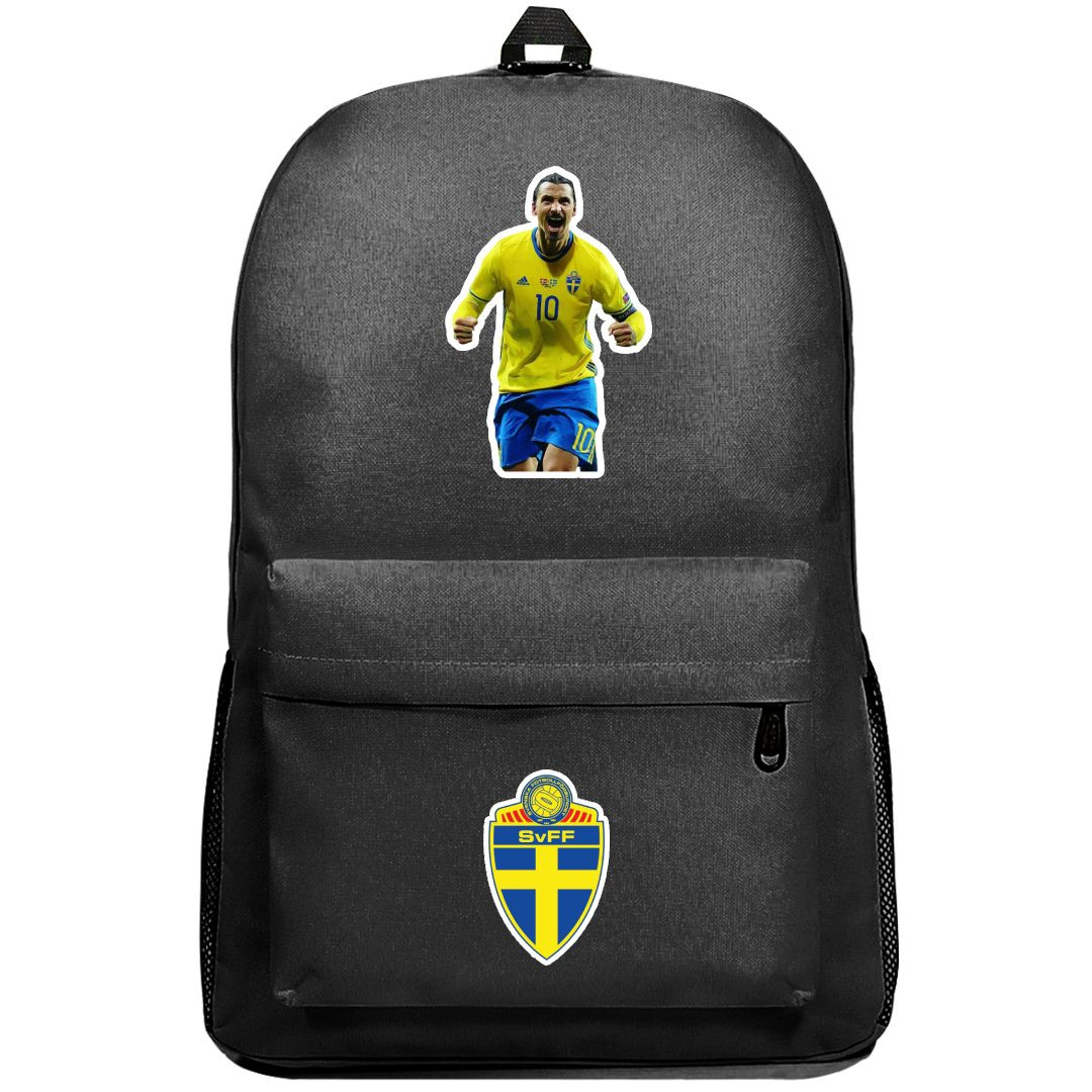 Zlatan Ibrahimovic Backpack SuperPack - Zlatan Ibrahimovic Sweden National Team Shouting Sticker Art